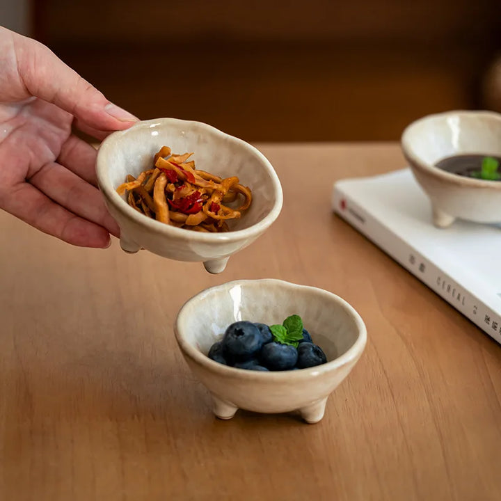 Maru Ceramic Footed Bowls