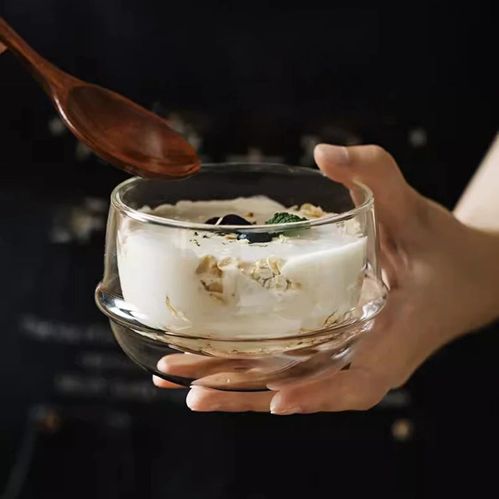 Lysa Double Wall Glass Bowl