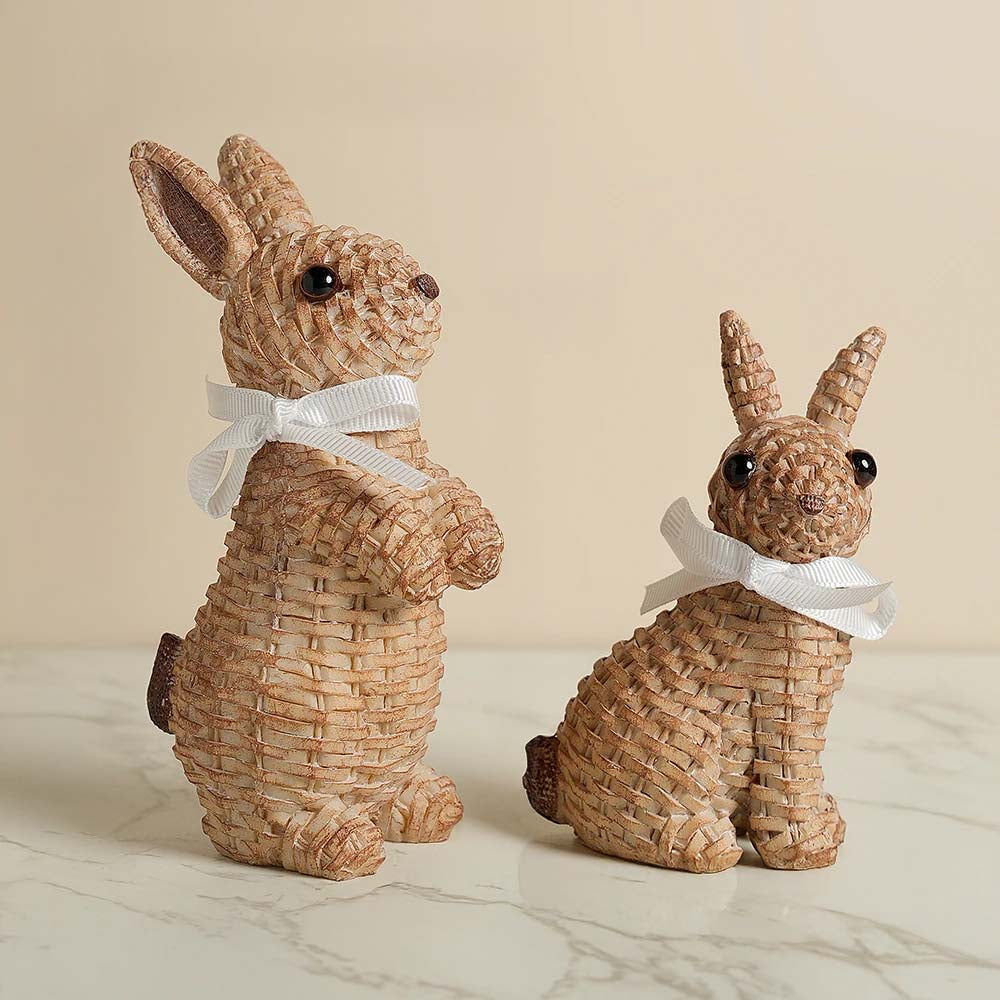 Maris Rustic Wicker Rabbits