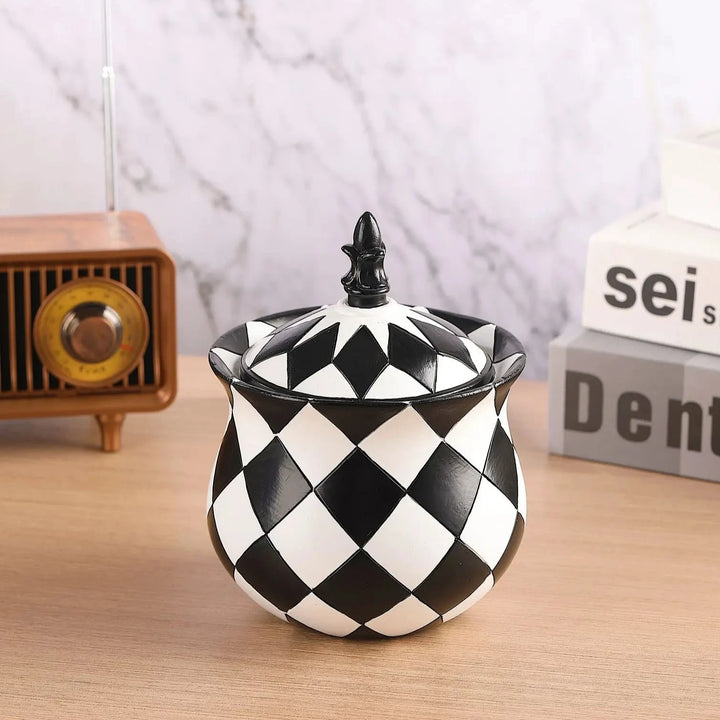 Harlequin Storage Jar