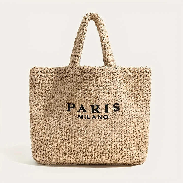 Paris Milano Woven Tote Bag