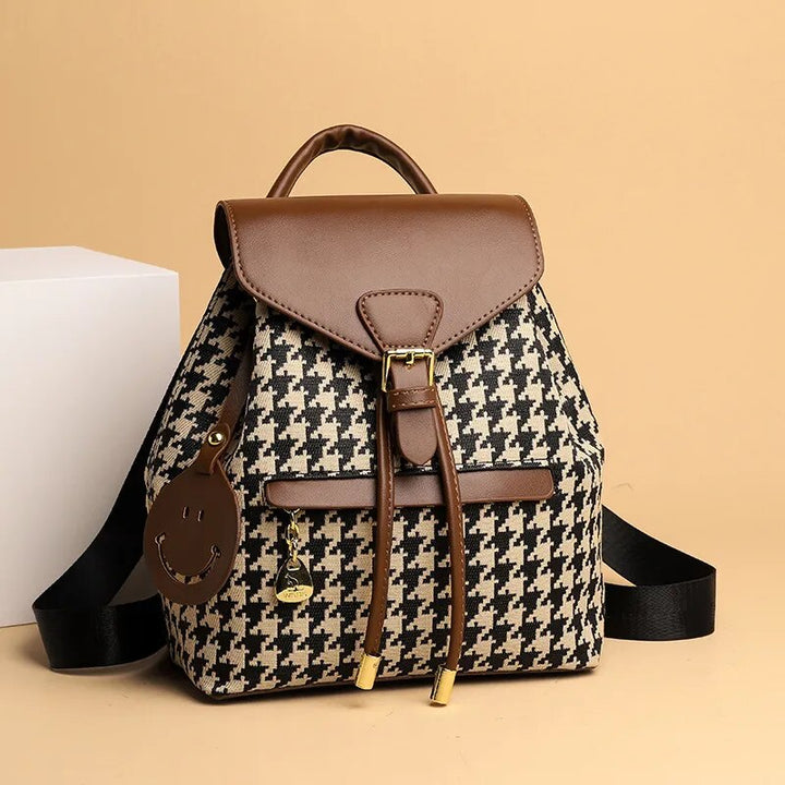 Lumi Houndstooth Backpack