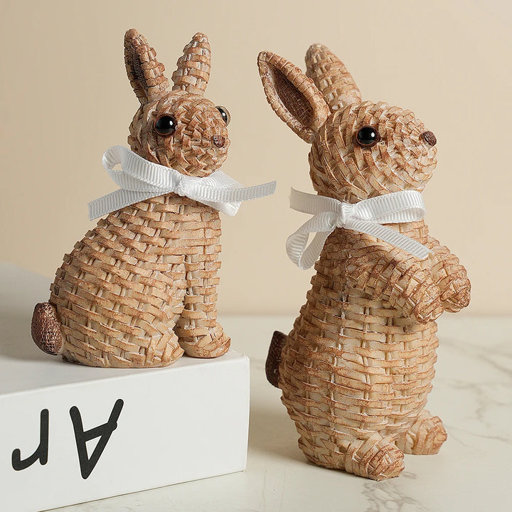 Maris Rustic Wicker Rabbits