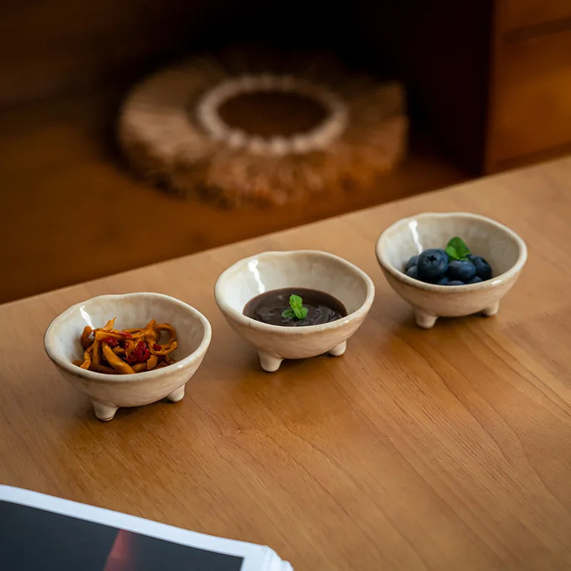 Maru Ceramic Footed Bowls