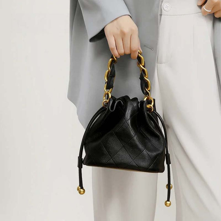 Noir Gold Chain Pouch