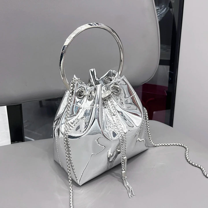 Oura Metallic Bucket Bag