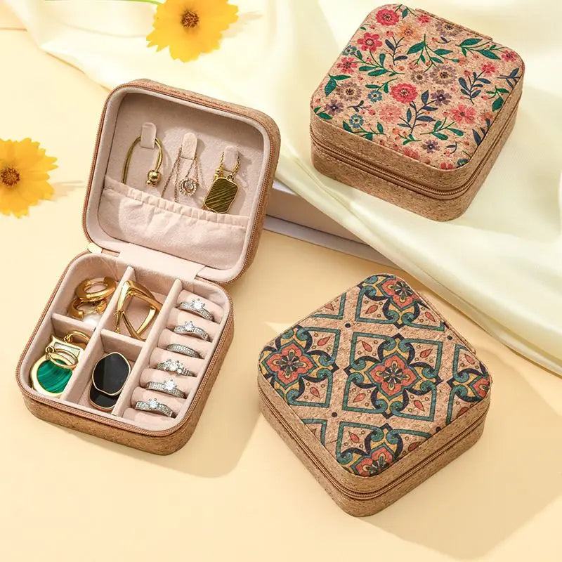 Ravelle Cork Jewelry Box