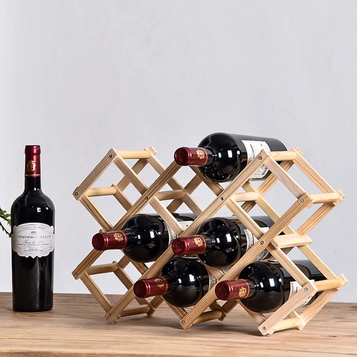 Somley Foldable Wine Rack