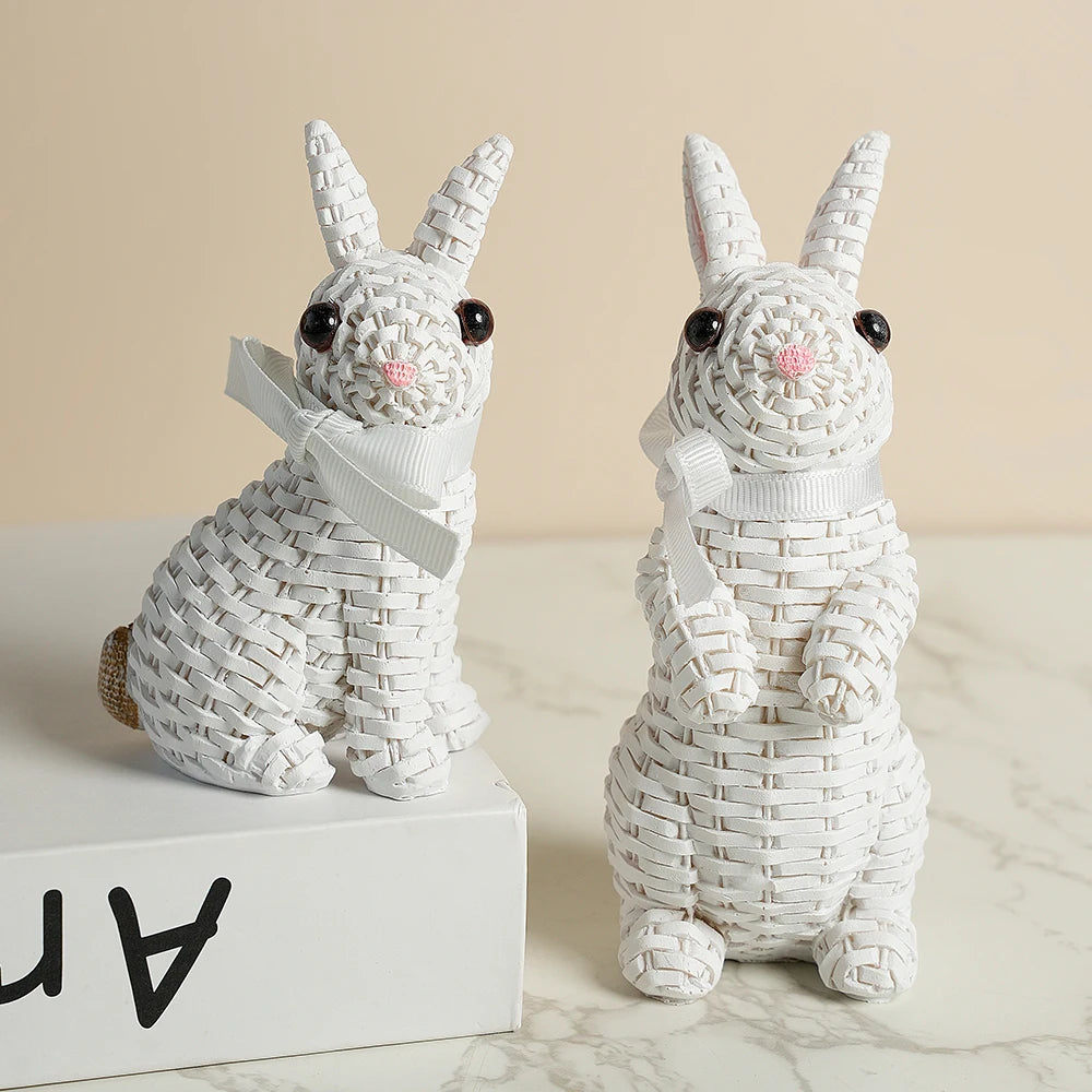 Maris Rustic Wicker Rabbits