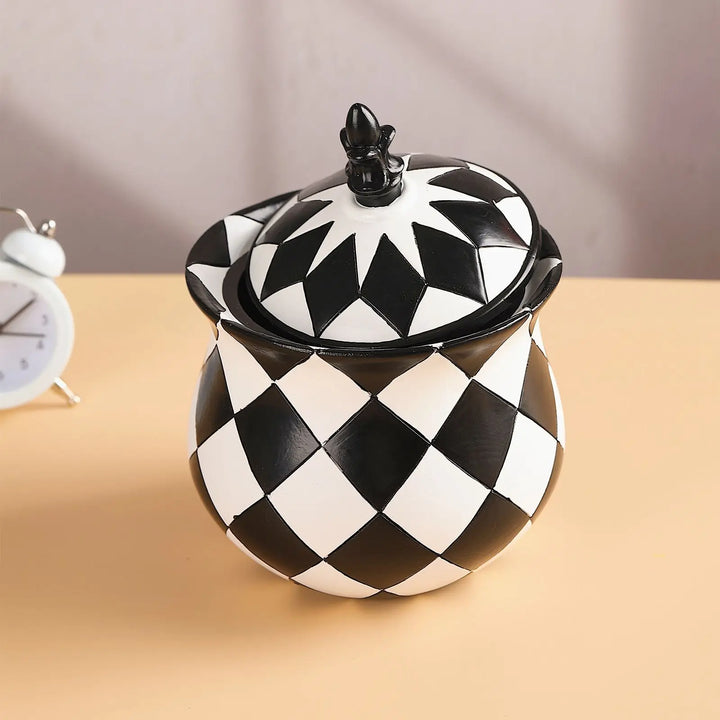 Harlequin Storage Jar