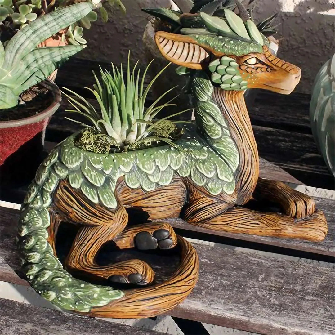 dragon succulent planter Ancient Guardian Dragon Planter