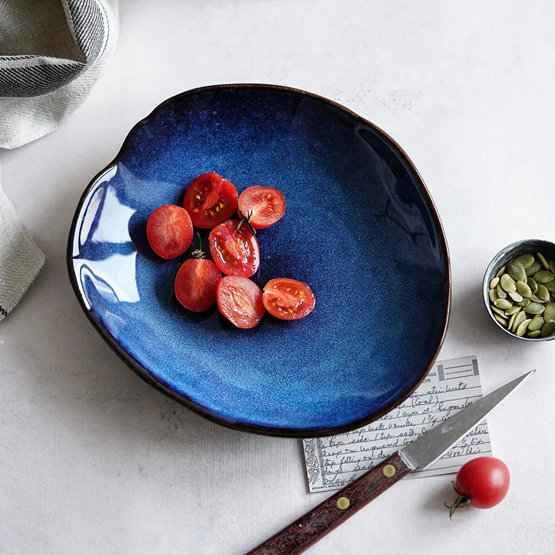Midnight Ceramic Pool Plates