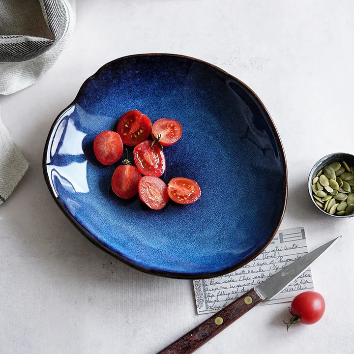 Midnight Ceramic Pool Plates