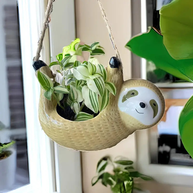 Milo Sloth Hanging Planter