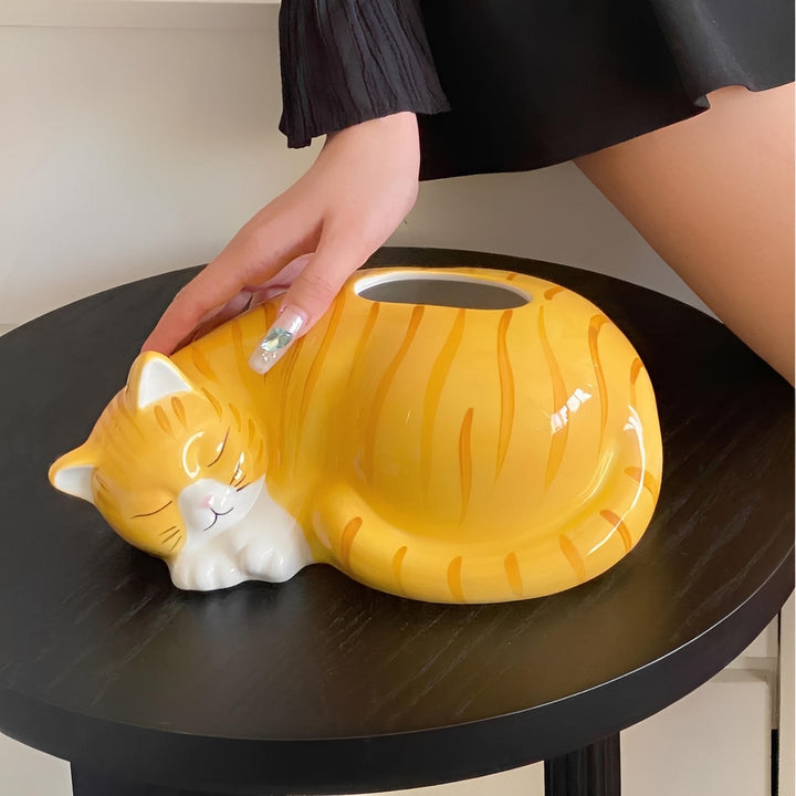 Neko Ceramic Tissue Box