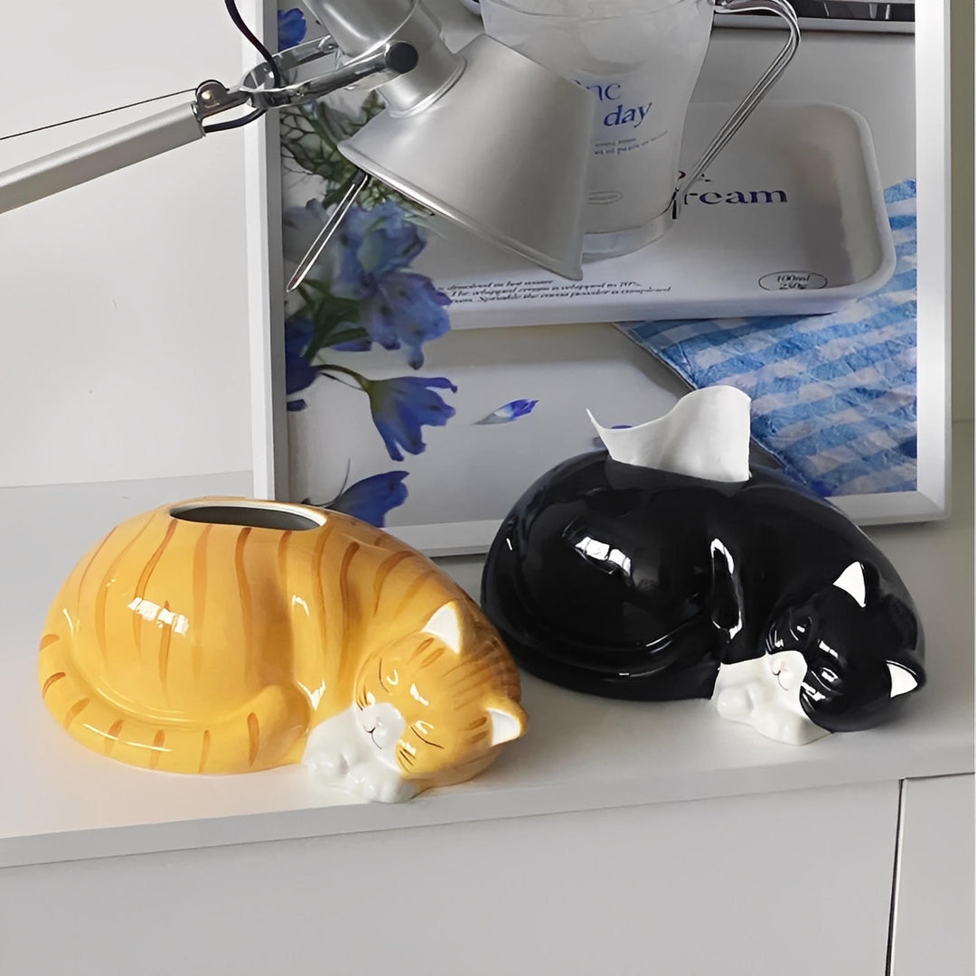 Neko Ceramic Tissue Box