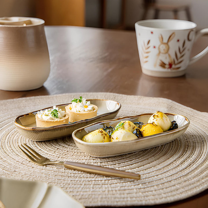 Hana Floral Oval Dish