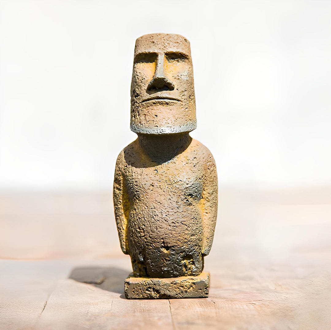 Moai Tiki Stone Figurines