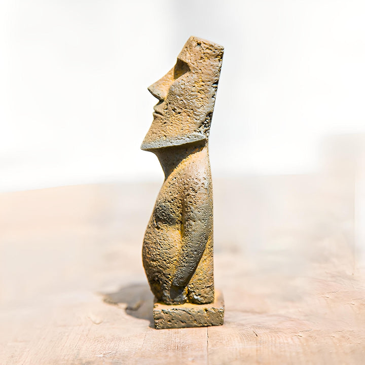 Moai Tiki Stone Figurines