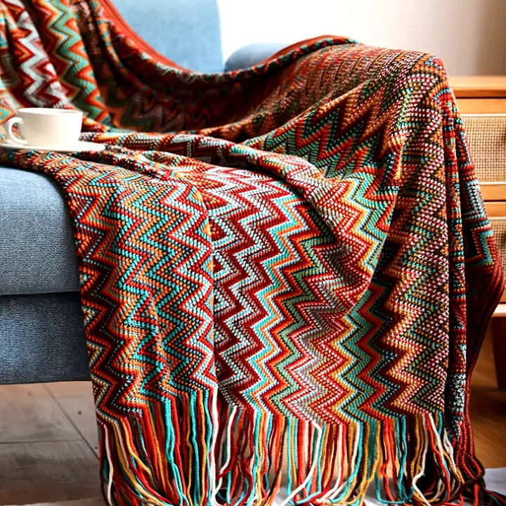 Boho Pattern Throw Blanket