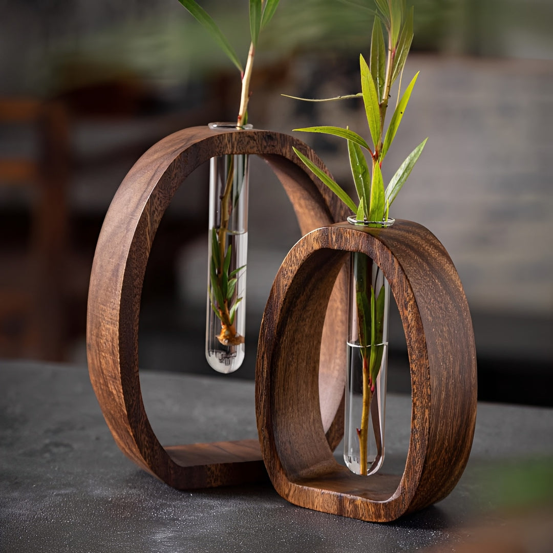Torin Walnut Loop Vase