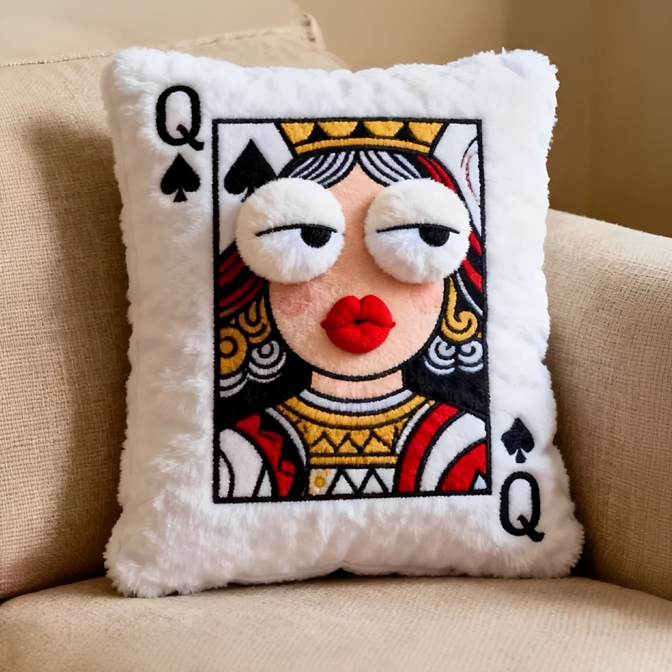 Monroé Plush Spade Pillow – Maison & Fitch