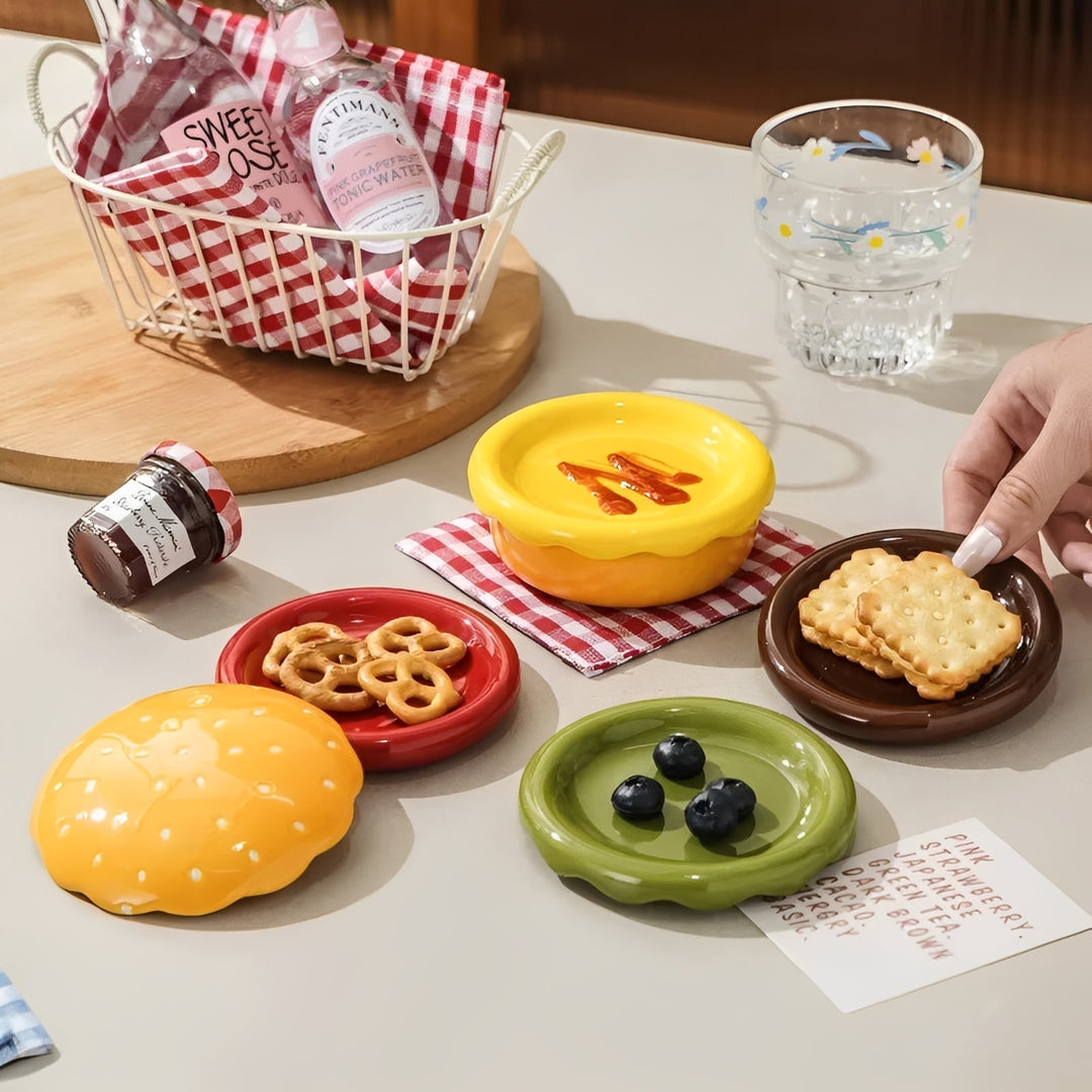 Joe's Ceramic Burger Plates