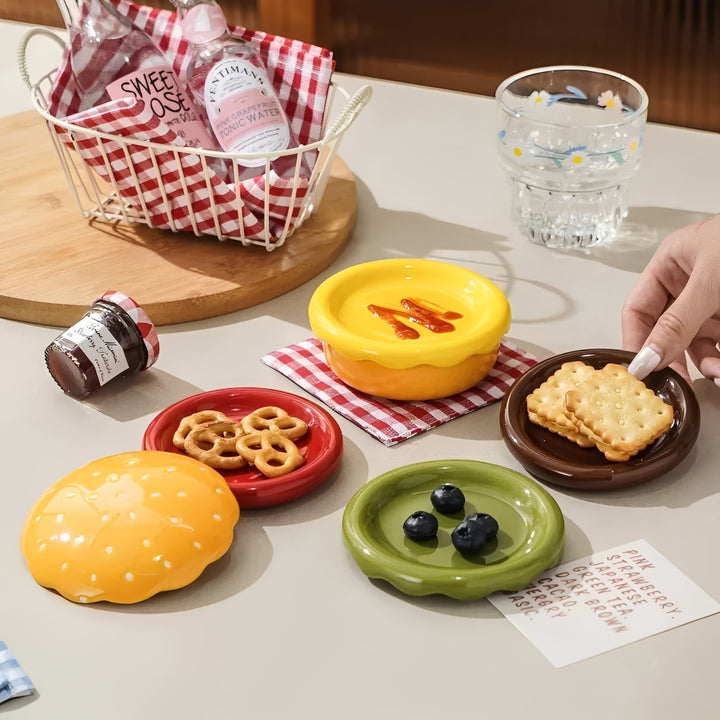 Joe's Ceramic Burger Plates