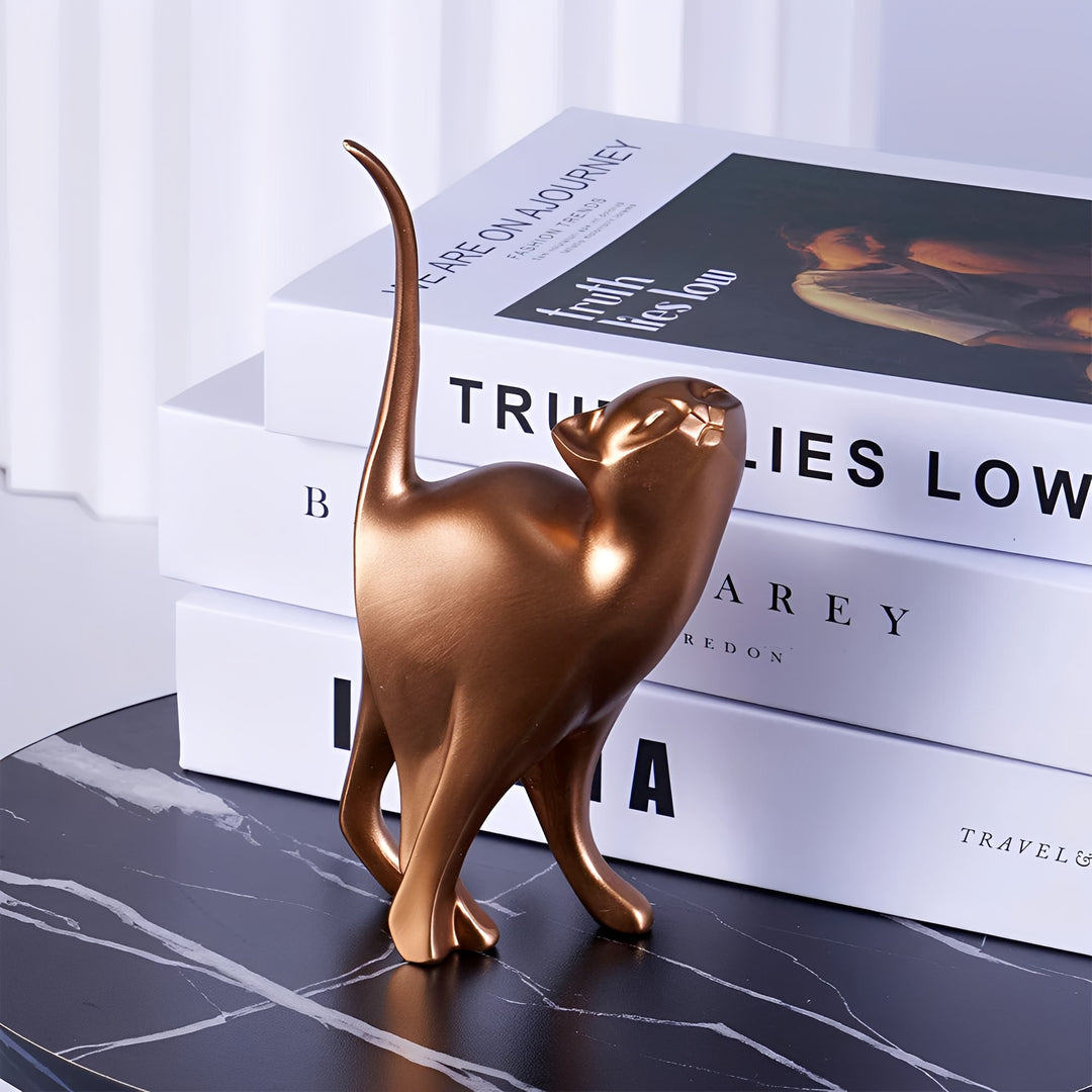 Suri Bronze Cat Figurines