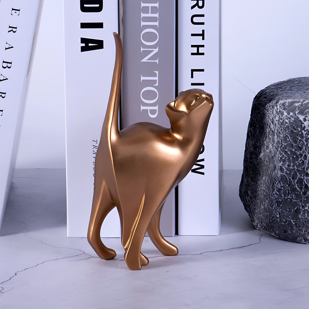 Suri Bronze Cat Figurines