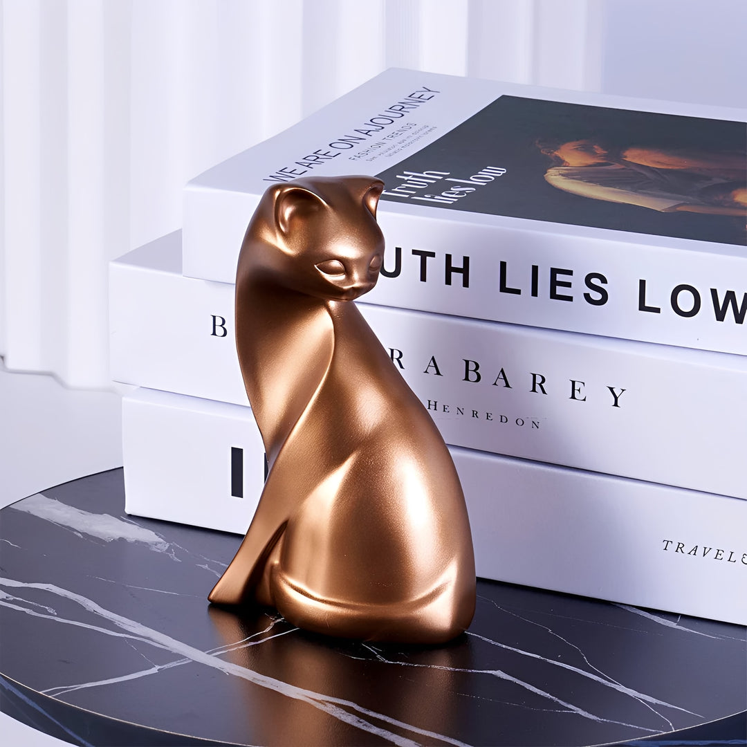 Suri Bronze Cat Figurines