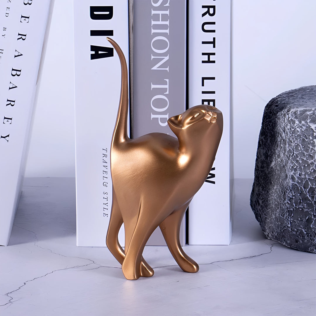 Suri Bronze Cat Figurines