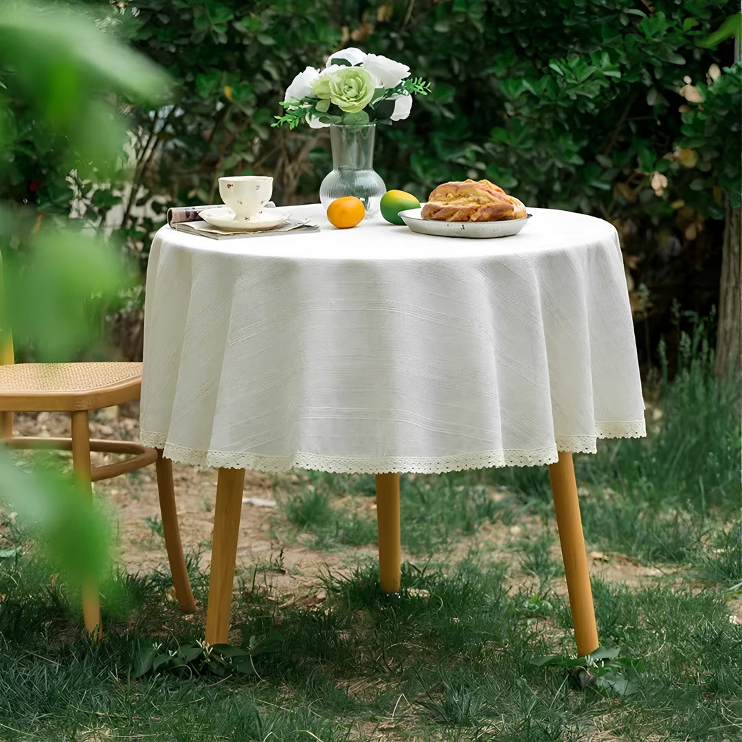 Marin Round Cotton Tablecloth