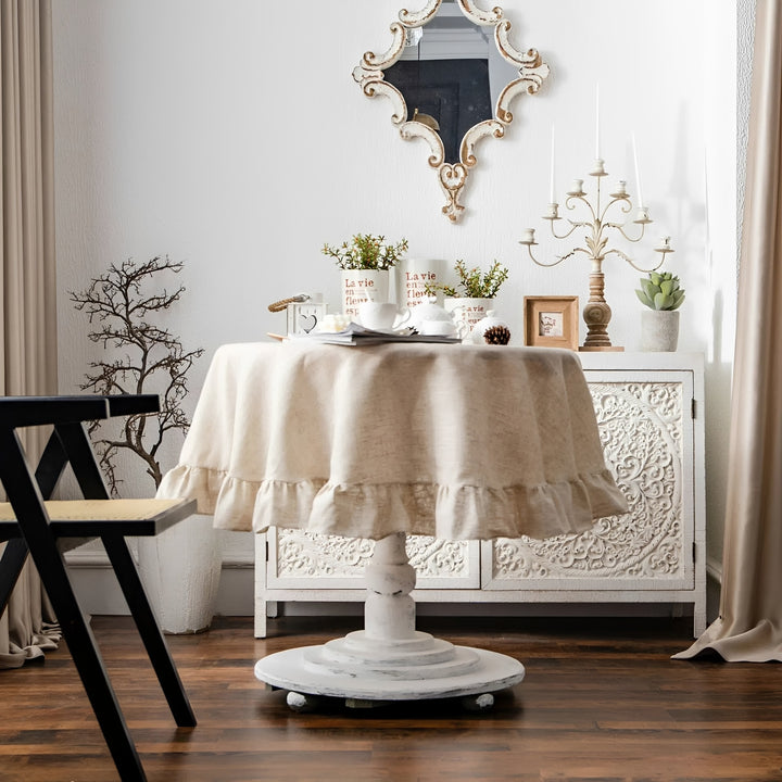 Marin Round Cotton Tablecloth